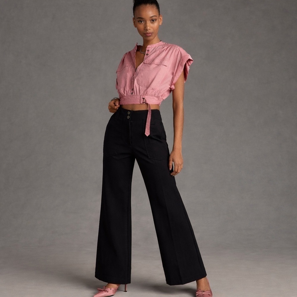 NEW Maeve By Anthropologie Size 10 Wide Leg Pants